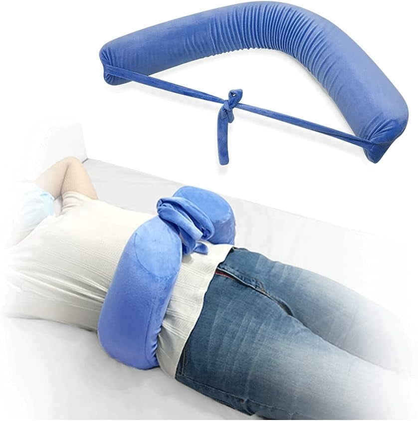 Lumbar Roll Pillow for Sciatica Nerve Pain Sleeping Lower Back Support