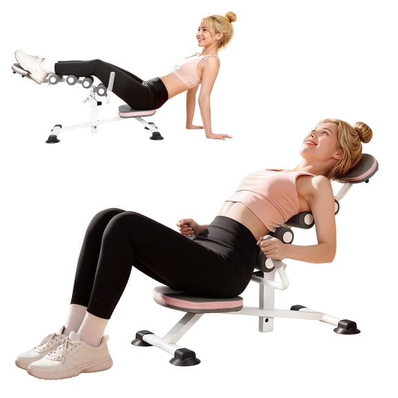 Lumbar Spine Relaxer Mini Inversion Table, Multi-Function Lumbar Stretch Device for Back Pain Relief, 440 lbs Capacity, Ergonomic Design, Thickened Pads, Back Stretcher for Home & Gym Use