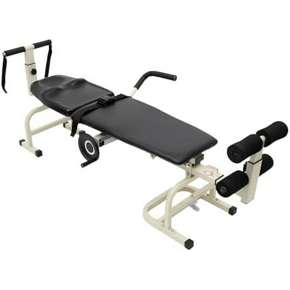 Lumbar Stretch Table Tool Traction Device Traction Table Inline Back Stretch Spine Lumbar Inversion Table Spinal Decompression Devices Traction Bed Therapy Massage Table for Cervical Spine