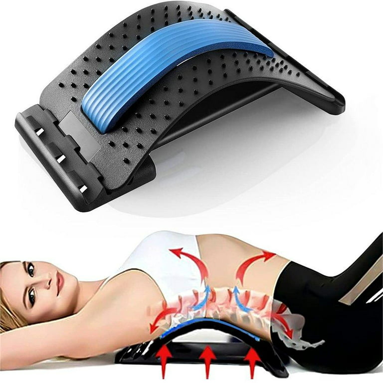 Lumbar Stretcher, Lumbar Back Pain Relief Device, Multi-Level Back Massager  Lumbar, Pain Relief for Herniated Disc, Sciatica, Scoliosis, Lower and