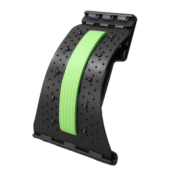Lumbar Support Back Stretcher Board, 4-Level Adjustable Lumbar Cracker with Magnetic & Acupoint Massage, Spine Decompression for Sciatica & Scoliosis Relief