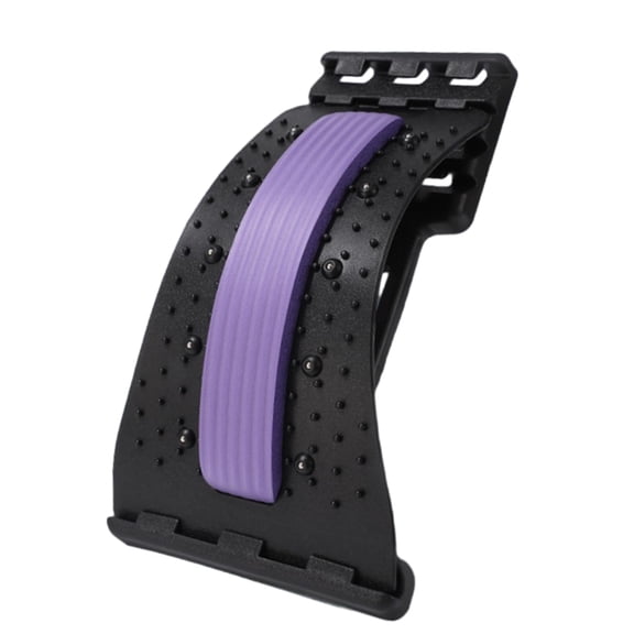 Lumbar Support Back Stretcher Board, 4-Level Adjustable Lumbar Cracker with Magnetic & Acupoint Massage, Spine Decompression for Sciatica & Scoliosis Relief