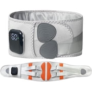 Lumbar Support Belt with Heat and Vibration Massage, Adjustable Lower Back Brace with Dual Compression Straps, Breathable Waist Wrap for Daily Comfort, Office, Home