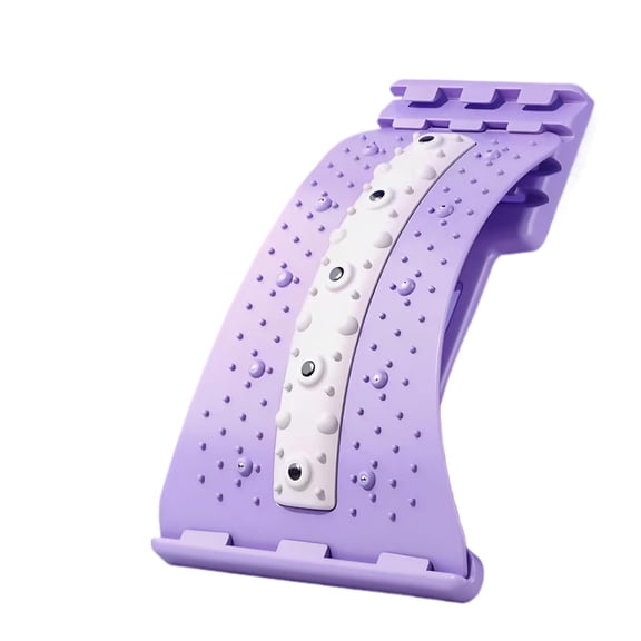 Lumbar Support Board 4 Level Adjustable Back Stretcher for Pain Relief for Spine Decompression, Home Back Massager & Chiropractor Cracker Board