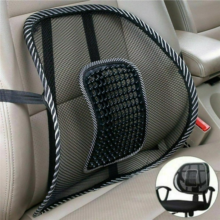 Lumbar Support Car Mesh Back Support with Massage Beads Ergonomic Designed for Comfort and Lower Back Pain Relief Lumbar Back Support Cushion for