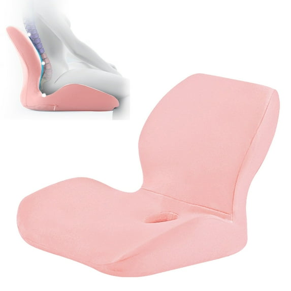 Lumbar Support Cushion Cozival Orthopedic Seat Cushion with Lumbar Support - for Office Chair, Car Seat, and Home, Coccyx & Tailbone Pain Relief Comfort Pad, Orthopedic Seat Pad