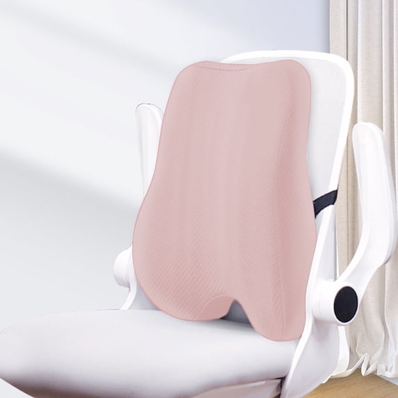Lumbar Support Pillow for Office Chair, Memory Foam Back Cushion with Adjustable Straps, Breathable Cover for Back Pain Relief, Car Seat and Home Use