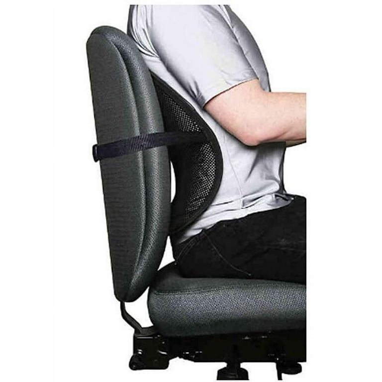 Lumbar support & head cushion- Can be used with office chair or in a car!