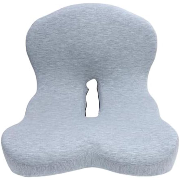 Lumbar Support Pillow, Ergonomic Detachable Memory Foam Car Seat Cushion with Ergonomic Backrest, Back Support Pillow Truck Seat Cushion for Desk Chair, Trucker Essentials$$Office