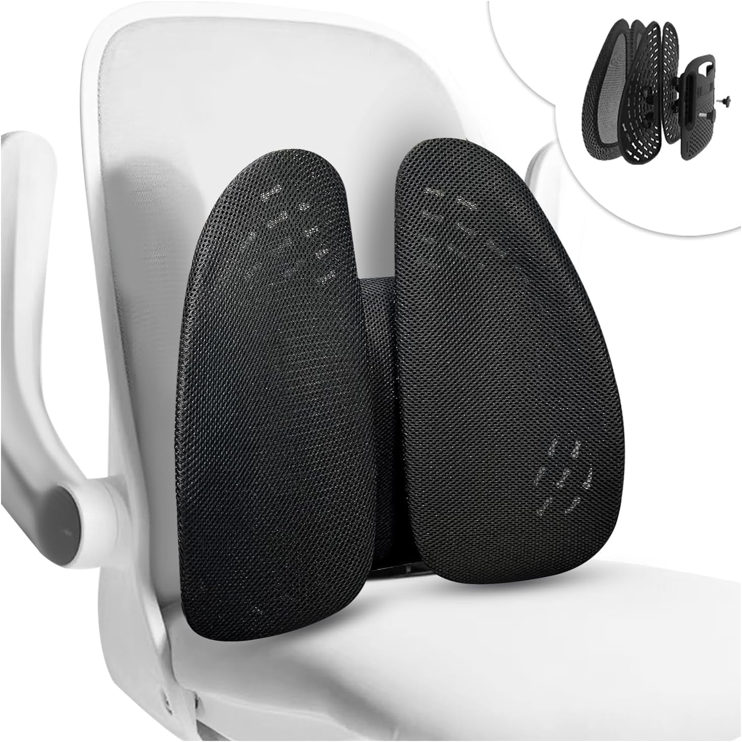 Lumbar Support Pillow, Ergonomic Lumbar Pillow for Office Chair Car Women Men, Back Support with