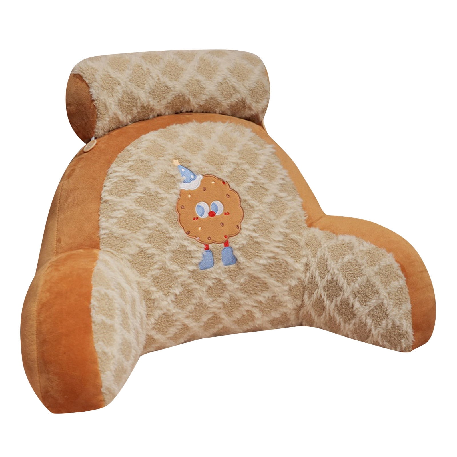 Lumbar Support Pillow For Bed & Couch Large Back Cushion With Removable Washable Cover Comfortable Sofa & Chair Pillow For Sitting Reading