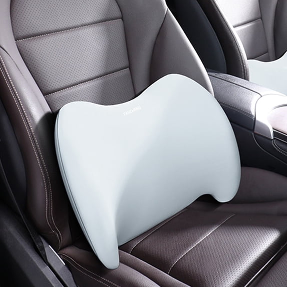 Lumbar Support Pillow Memory Foam Back Cushion for Office Chair and Car Seat Support 1-Pack
