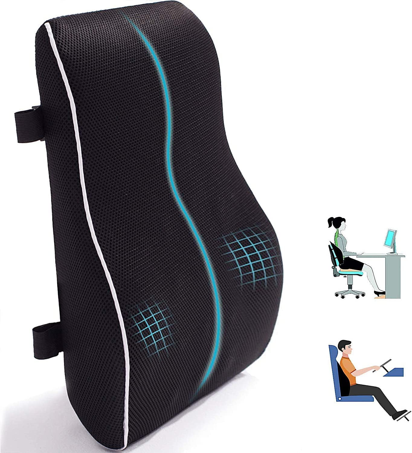 Lumbar Support Pillow for Office Chair Back Support Pillow for Car