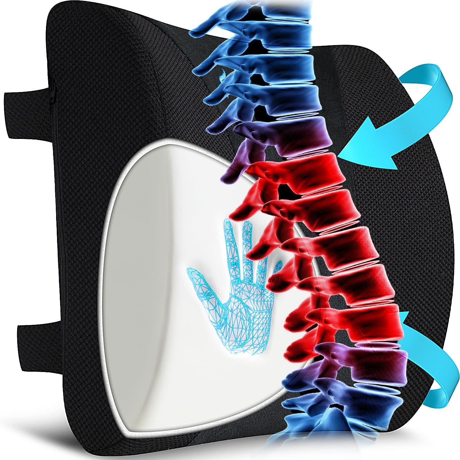 Lumbar Support Pillow for Office Chair Car, Gaming Chair Lower Back