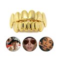 thumbnail image 1 of Hip Hop Braces Top & Bottom Teeth Grill Bling Teeth Silicone Set Christmas Jewelry Halloween Cosplay Party Gift, 1 of 7