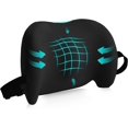 thumbnail image 1 of Lumbar Support Pillow for Office Chair, Car Lumbar Pillow Lower Back Pain Relief, Memory Foam Back Cushion with Adjustable Straps, Ergonomic Chair Back Pillow for Gaming Chair, Car, Bed (A-Black), 1 of 16