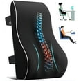 thumbnail image 1 of Lumbar Support Pillow for Office Chair - Ergonomic Back Support Cushion with Adjustable Straps, Breathable 3D Mesh Cover, Ideal for Car, Computer & Home Use, 1 of 9
