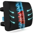 thumbnail image 1 of Lumbar Support Pillow for Office Chair,Office Home Essentials,Back Support Pillow for Car, Chair Cushions,Back Pain Relief Improve Posture,Mesh Cover Double Adjustable Straps, 1 of 8