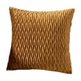 thumbnail image 1 of Lumbar Support Pillow Velvet Pleated Cushion for Sofa Bed Office Use 45 cm x 45 cm 17.71 in x 17.71 in, 1 of 6