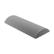 Lumbar Support Pillow for Back Pain Relief Half Moon Bolster Knee Pillow- Bed Rest Pillow for Side, Back & Stomach Sleepers