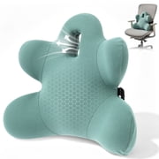 Lumbar Support Pillow with Adjustable Strap Ergonomic Memory Foam Back Support Cushion Multi Zone Lumbar Pillow for Office Chair Car Seat