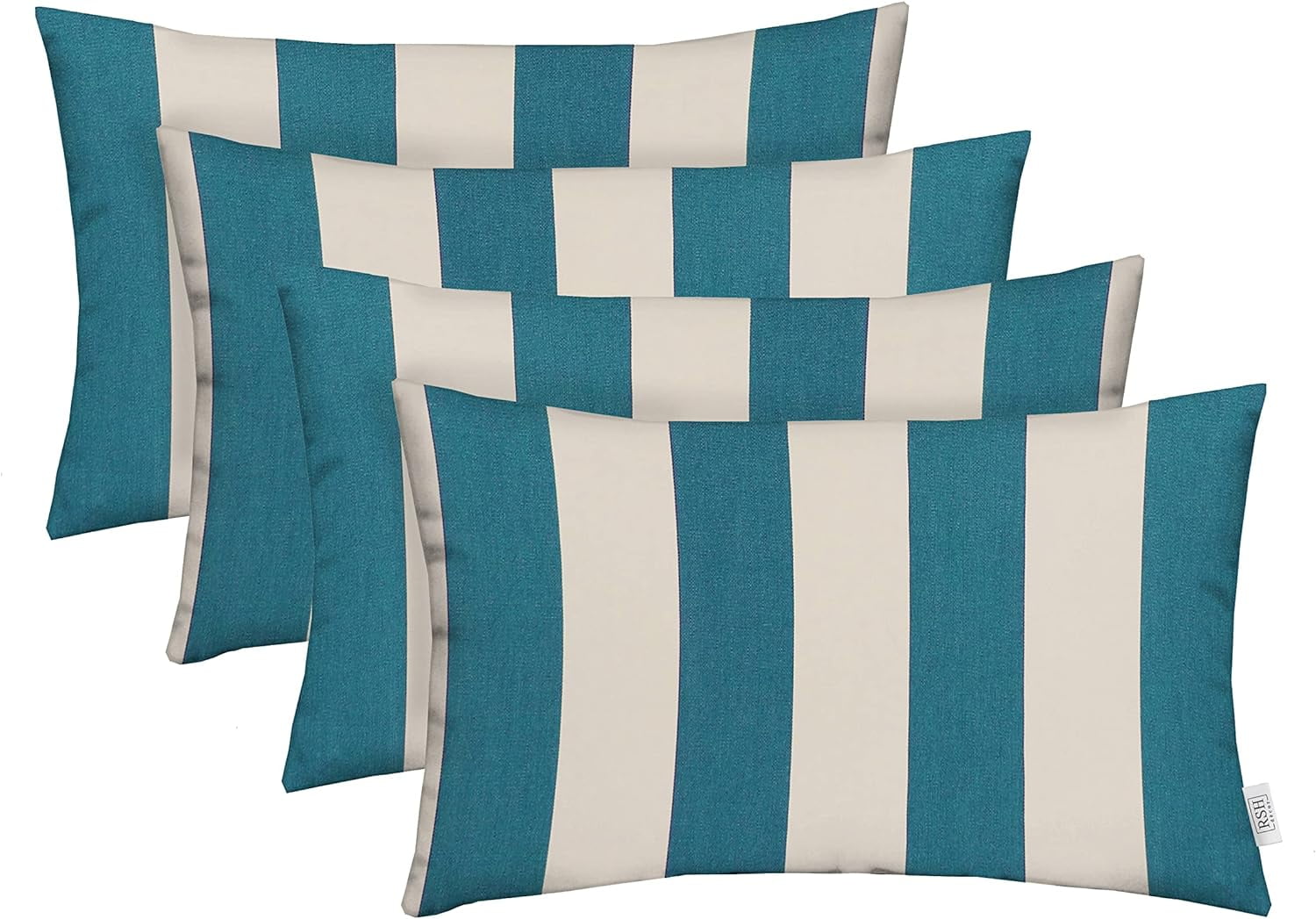 Lumbar Throw Pillows Set of 4 20” x 12" Sunbrella Performance