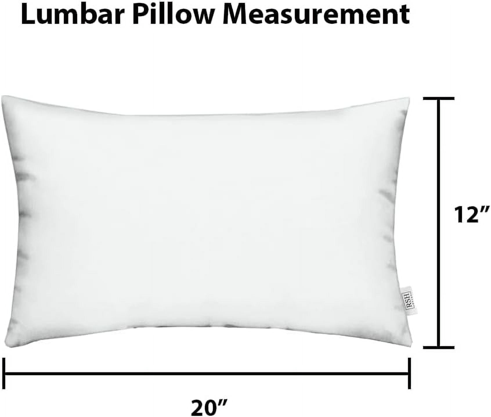 Lumbar Throw Pillows Set of 4 20” x 12" Sunbrella Performance