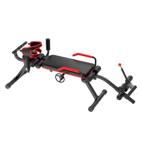 Lumbar Traction Bed, 7.34ft Back Stretcher for Lower Back and Neck Decompression, Portable Inversion Tables Traction Device, Stretch Machine Full Body