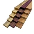thumbnail image 1 of Lumber Board Combo 3/4" x 2" (15 Piece) - Spalted Tamarind, Purple Heart, Honduran Mahogany | 3/4" Boards, 1 of 5