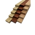 thumbnail image 1 of Lumber Board Combo 3/4" x 2" (15 Piece) - White Limba, Bloodwood, African Mahogany | 3/4" Boards, 1 of 5
