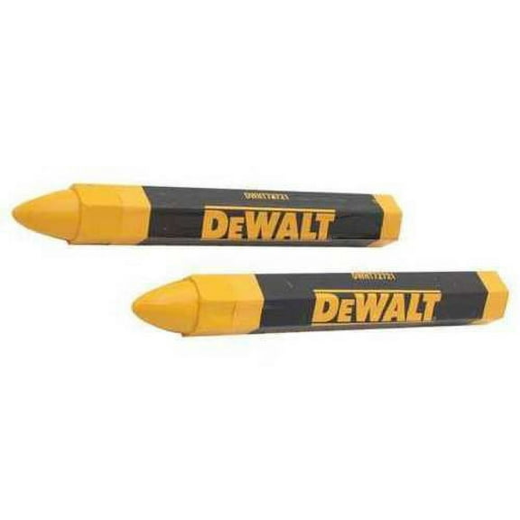 Lumber Crayon, Yellow, 1/2 In. Tip, PK2