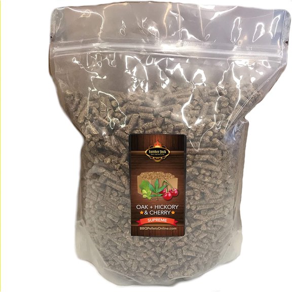 Lumber Jack BBQ Pellets, 3 Pound Sample Box - Oak-Hickory-Cherry (OHC)