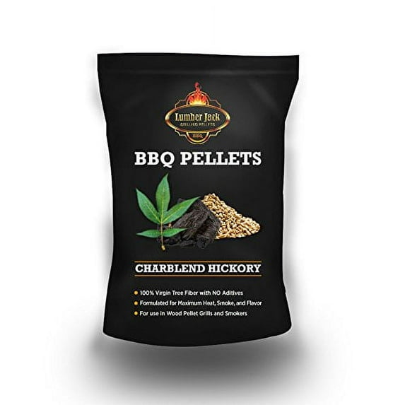 Lumber Jack Charblend Hickory BBQ Pellets, 20 lbs