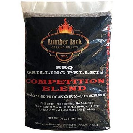 Lumber Jack Competition Blend Maple-Hickory-Cherry BBQ Grilling Pellets 20 lbs.