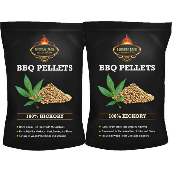 Lumber Jack100 Percent Hickory BBQ Grilling Pellets 40 LB Bag
