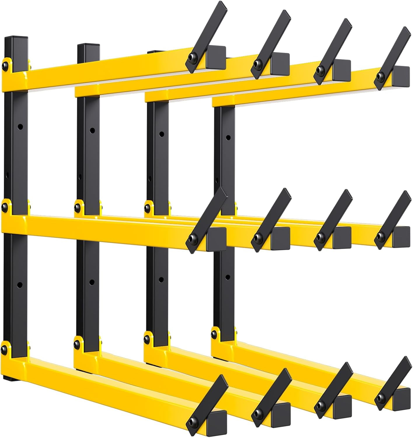 Lumber Storage Rack Folding Wood Storage Racks Wall-Mounted Metal Racks ...