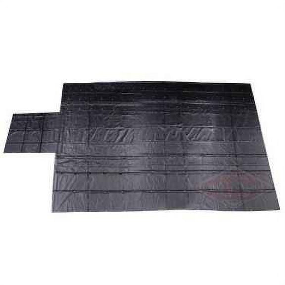 Lumber Tarp - 20' x 28' (6' Drop & Flap) - 14 oz./18 oz. Combo Black