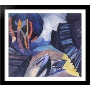 Lumberjack 32x28 Large Black Wood Framed Print Art by Oleksandr Bogomazov