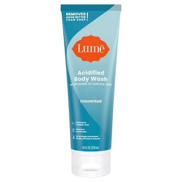 Lume Acidified Body Wash - 24 Hour Odor Control - Removes Odor Better ...