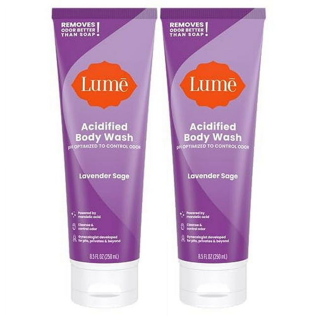 Lume Acidified Body Wash 24 Hour Odor Control Removes Odor Better than Soap Moisturizing
