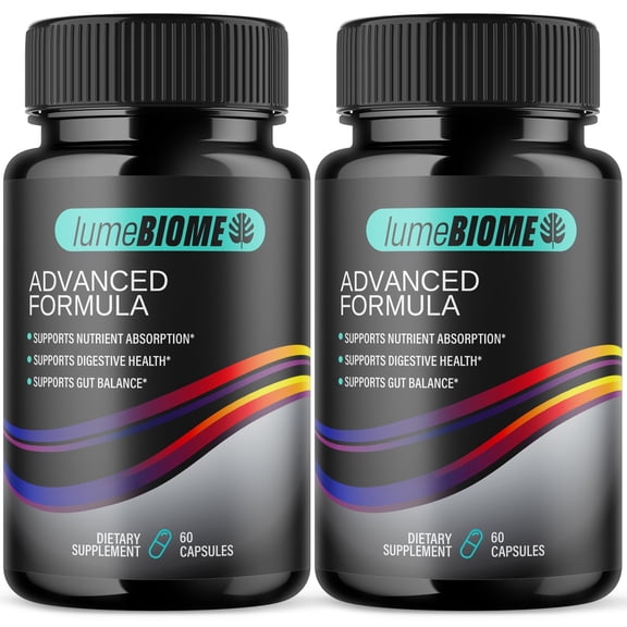 Lume Biome Gut Health Pills Advanced Formula Digestion Support LumeBiome 120 Capsules