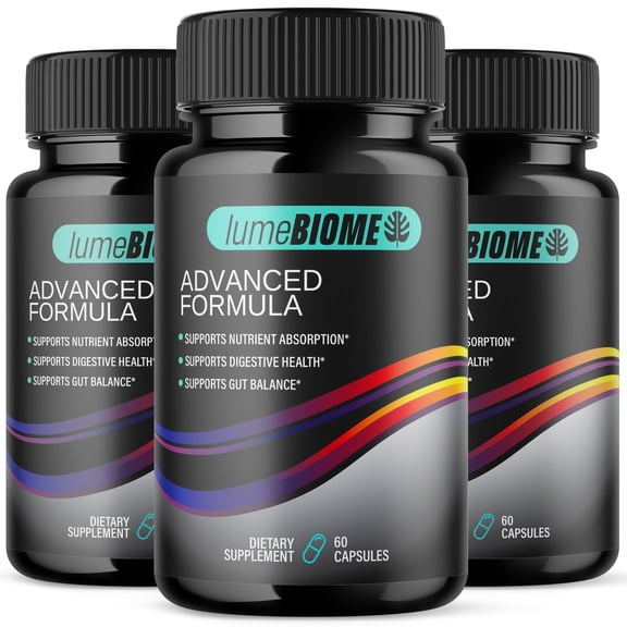Lume Biome Gut Health Pills Advanced Formula Digestion Support LumeBiome 180 Capsules