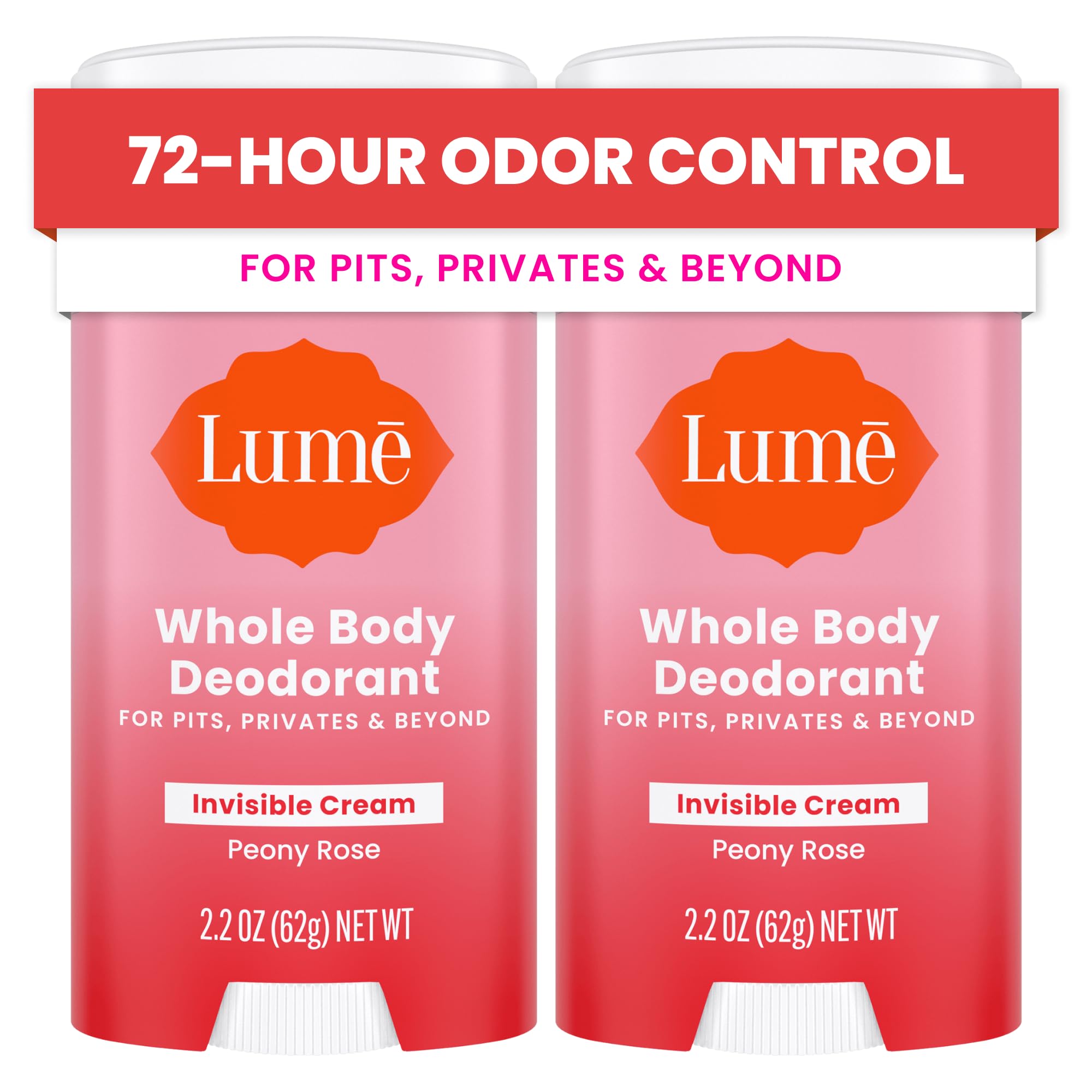 Lume Deodorant Cream Stick Underarms and Private Parts Aluminum