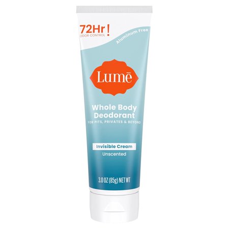 Lume Deodorant For Underarms & Private Parts 3oz Tube (Unscented) Unscented