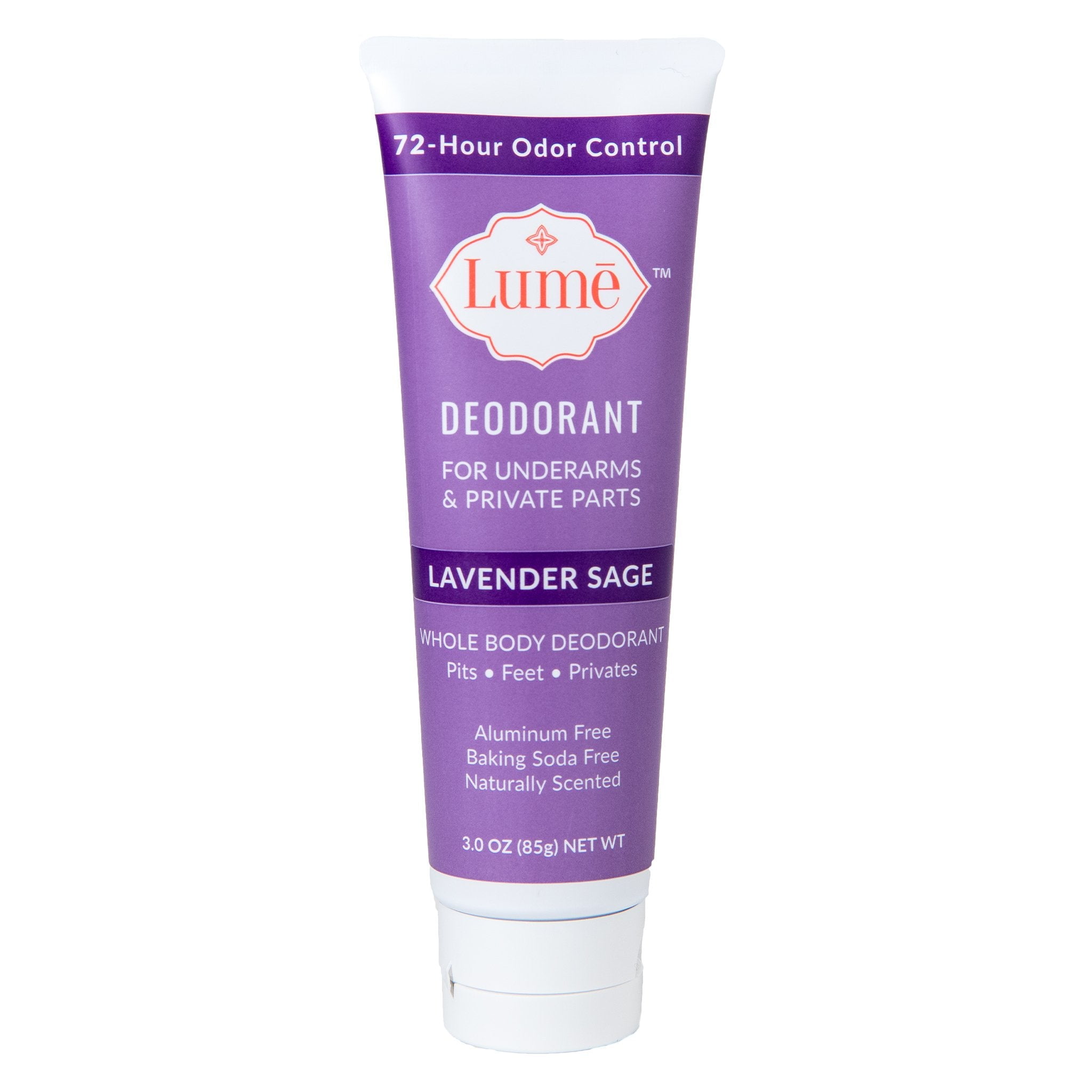LUME LIFESTYLE Lume Deodorant For Underarms and Private Parts 3oz Tube (Lavender Sage)