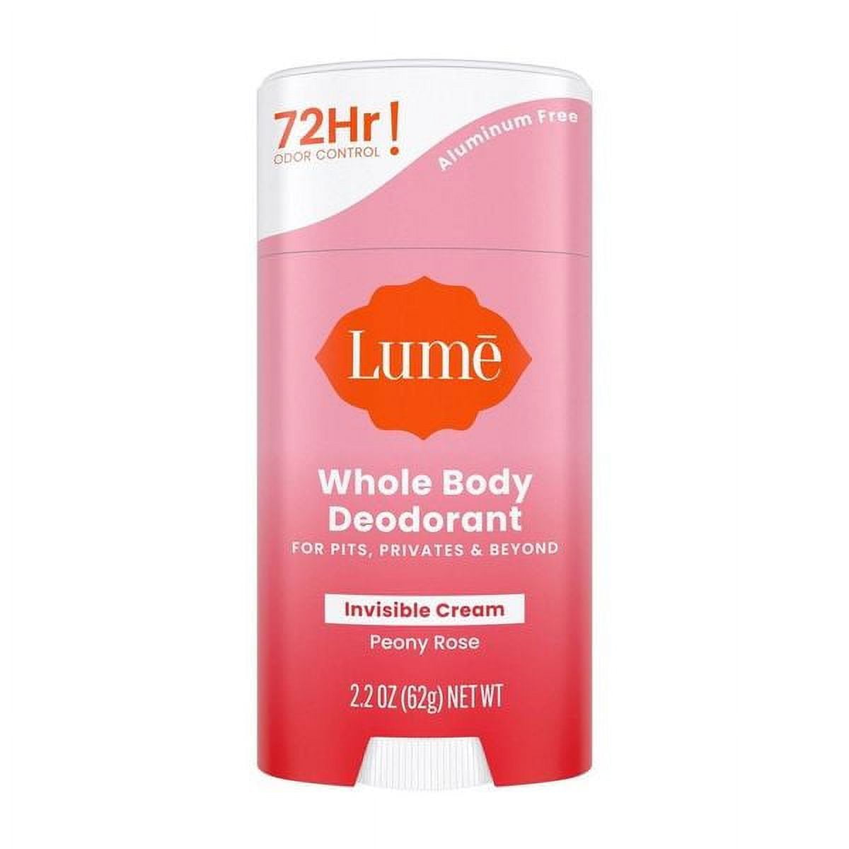Lume Natural Deodorant Underarms and Private Parts AluminumFree