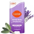thumbnail image 1 of Lume Whole Body Women’s Deodorant - Invisible Cream Stick - Aluminum Free - Lavender Sage - 2.2oz, 1 of 11