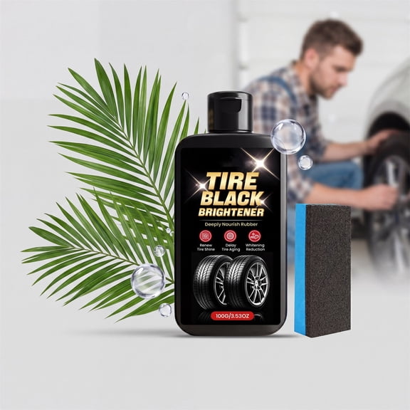 Lume Wear 100g Tire Shine Gel a Blackening Dressing for Long Lasting Dark Finish. An Easy Application Tire Care Product That Restores Rubber and Provides UV Protection
