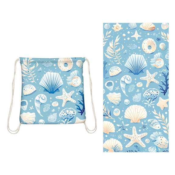 Lume Wear 2 in1 Oversized Sand Proof Microfiber Towel and Backpack a Convertible Wearable Beach Mat. Packable Lightweight for Camping and Cruise