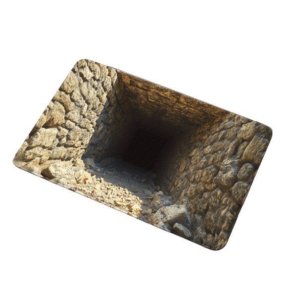 Lume Wear 2026 3D Hole Rug, Optical Illusion Carpet That Looks like a Deep Hole, Funny Prank Mat for Home and Pet Play, Size 40x60cm Available in 6 Styles